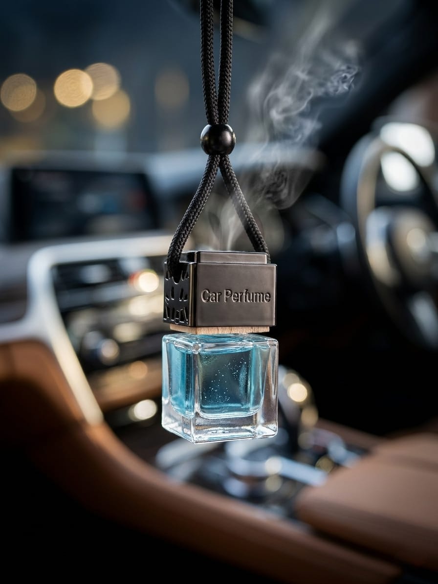 Luxury Square Glass Car Perfume Diffuser