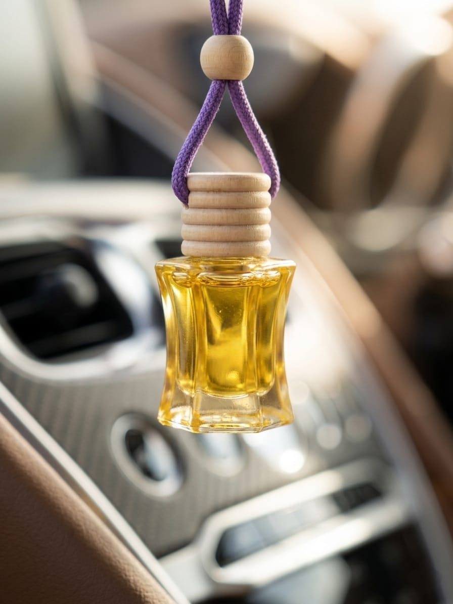 Classic Pillar Crystal Car Perfume Bottle